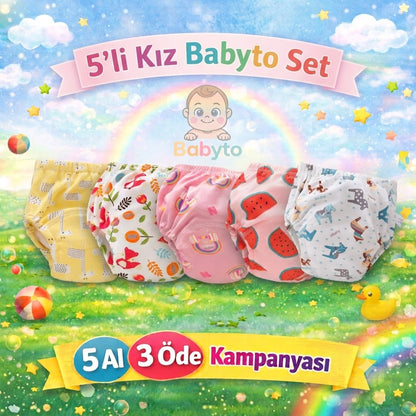 Babyto® Tuvalet Eğitim Külotu (%100 Pamuk)